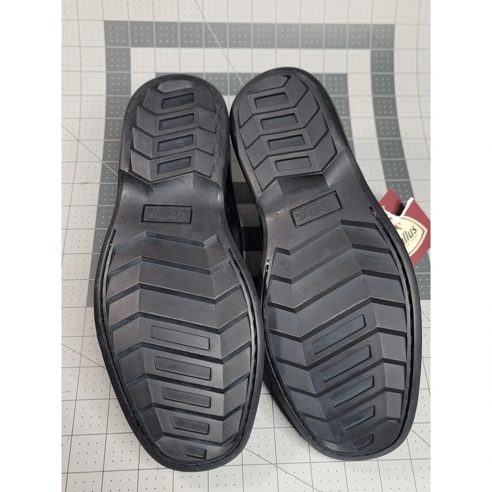 NWT Gallus Black Leather Dress Split Toe Shoes Footwear Shoe Malone Sz 10M